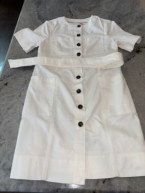 Boden Harriet Button Front Utility Midi Dress, 8